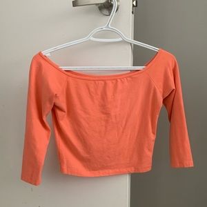 Hollister off the shoulder crop top